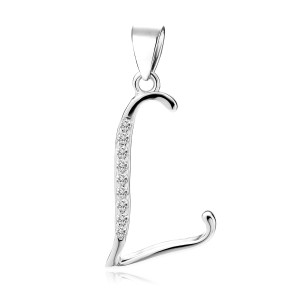 Pandantiv initiala litera L din argint cu pietre DiAmanti LZ0002_L-DIA (Argint 925‰ 0,8 g.) Pandantiv initiala litera L din argint cu pietre DiAmanti LZ0002_L-DIA (Argint 925‰ 0,8 g.)